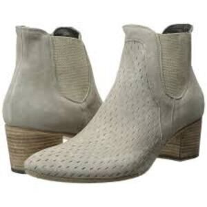 Taupe Ankle Booties Nubuck